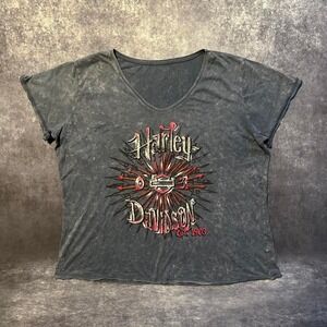 Y2K Harley‎ Davidson Top Women's XL